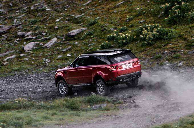Range Rover dynamic stability control around bends.