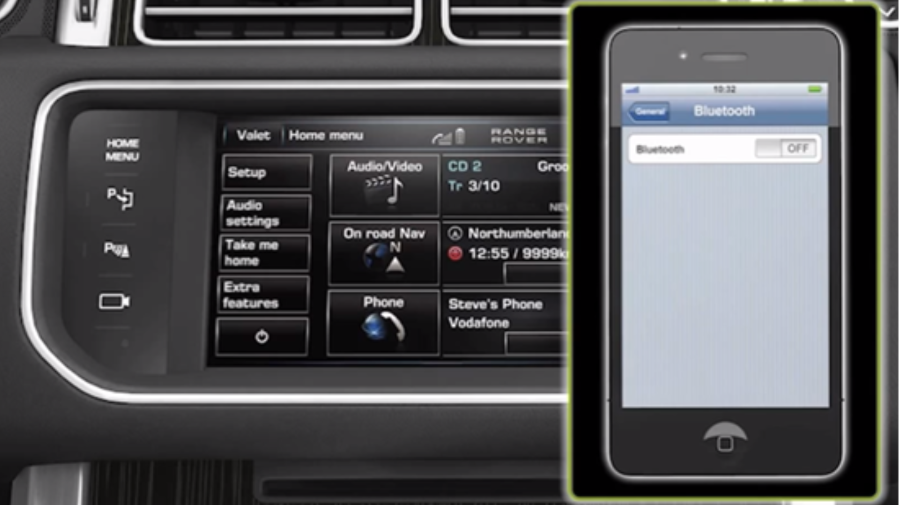 Range Rover Bluetooth Audio Streaming