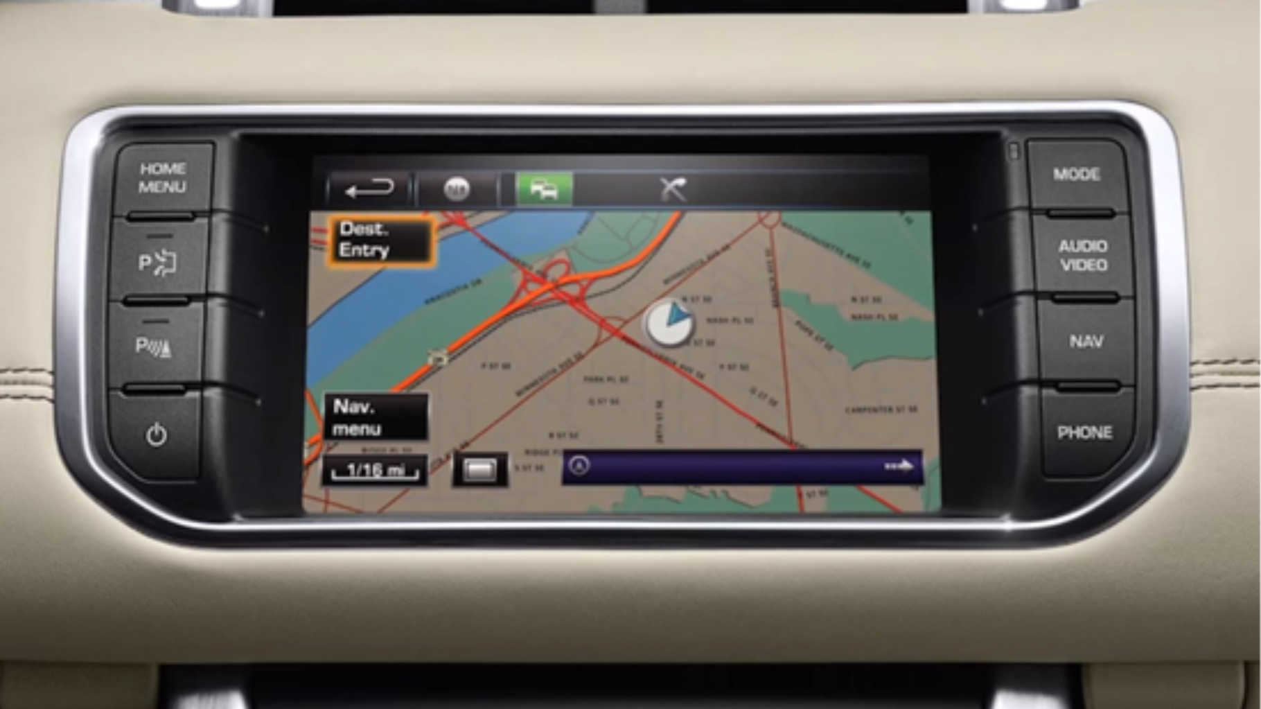 Range Rover Evoque Navigation System