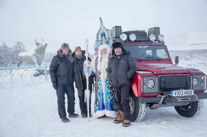 title=Photo de groupe au Pôle du froid, à Oymyakon