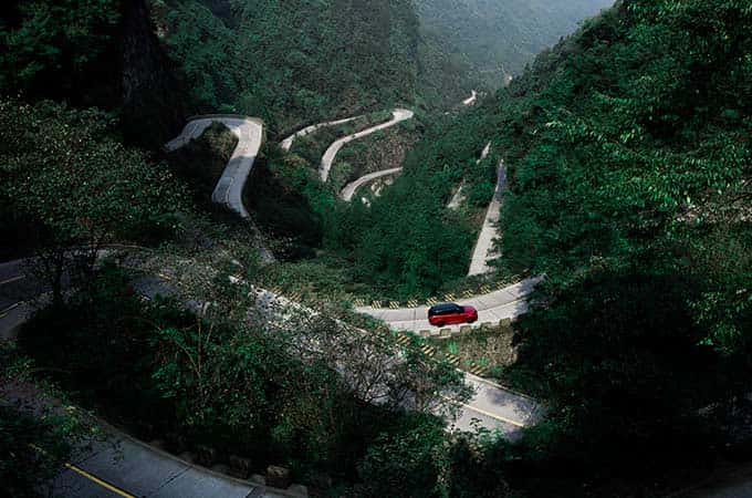 Le Range Rover Sport sur une route extrême de 11,3 km.