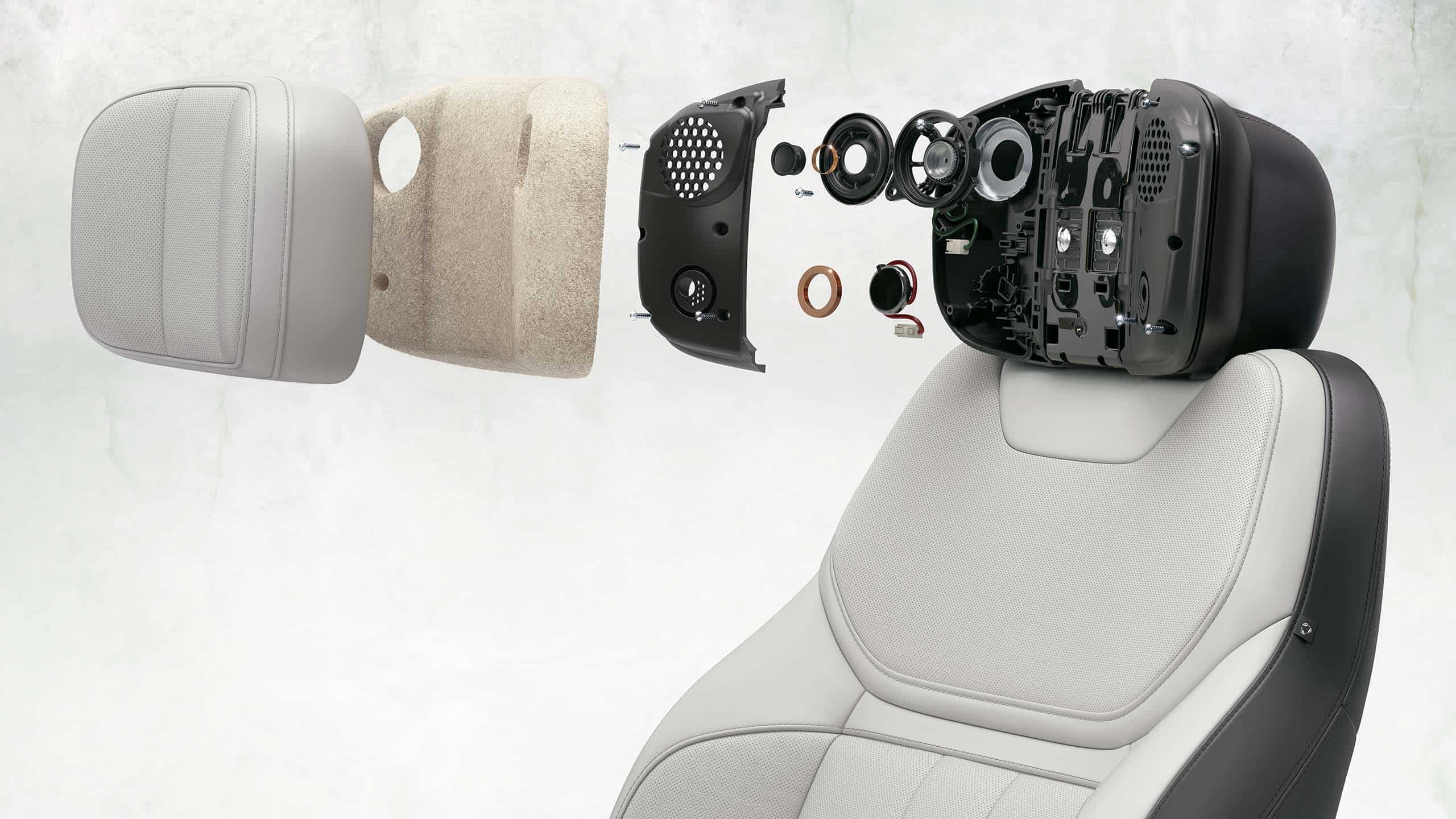 Range Rover head rest internal parts