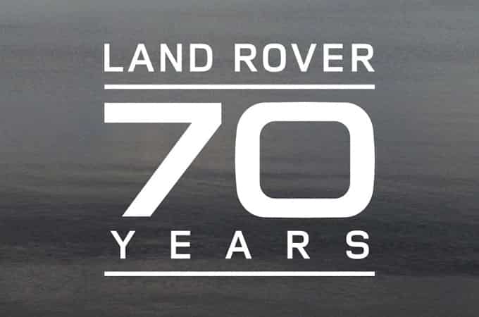 Land Rover 70 years logo